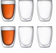 bodum pavina double wall insulated glasses, clear 12 oz. (6-pack) - reviews & best deals logo