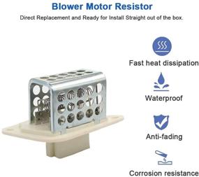 img 3 attached to 🚀 HVAC Blower Motor Resistor for 1997-2001 Jeep Cherokee, TJ, and 1997-2006 Wrangler | Replaces # 4864957 RU-353 RU1046 3A1101 CR158