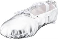 silver women's ballet 👯 shoes and men's shoes for dance logo