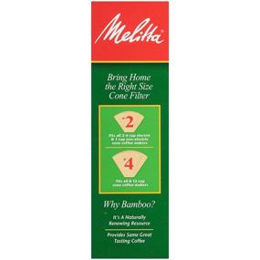 img 3 attached to ☕ Melitta #2 Cone Coffee Filters, Bamboo, Pack of 6 - 80 Count
