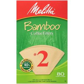 img 4 attached to ☕ Melitta #2 Cone Coffee Filters, Bamboo, Pack of 6 - 80 Count