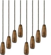 orgrimmar 8pcs ceiling fan pull chains - wooden pull chain extension for ceiling light lamp and fan chains логотип