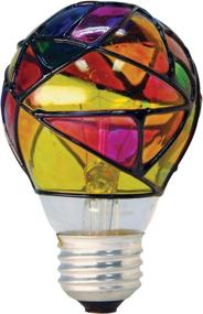 img 4 attached to 💡 GE Stained Glass Light Bulb: Vibrant Colored Incandescent Party Bulb, 25W, E26 Base, 380 Lumens - 1-Pack
