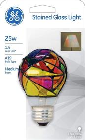 img 3 attached to 💡 GE Stained Glass Light Bulb: Vibrant Colored Incandescent Party Bulb, 25W, E26 Base, 380 Lumens - 1-Pack