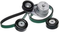 🔧 enhanced acdelco professional ack061195hd automatic belt tensioner and pulley kit for optimal performance, including tensioner, pulleys, and high-quality belt logo