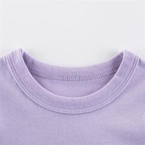 img 2 attached to OFIMAN Toddler T Shirt Crewneck Years - White Girls' Clothing: Affordable, Stylish, and Comfortable