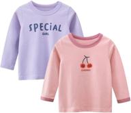 ofiman toddler t shirt crewneck years - white girls' clothing: affordable, stylish, and comfortable logo