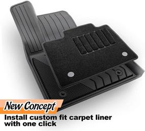 img 3 attached to 3W Floor Mats Compatible For BMW 3 (BMW3 SeriesF30/F31 With Front CarpetMats On Top) 2013-2018