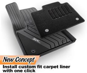 img 2 attached to 3W Floor Mats Compatible For BMW 3 (BMW3 SeriesF30/F31 With Front CarpetMats On Top) 2013-2018