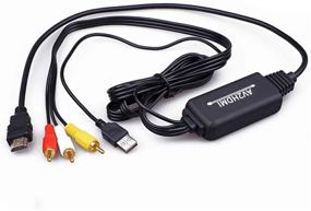 img 4 attached to 🔌 Кабель-конвертер RCA в HDMI - переходник HONSHEN AV в HDMI, 3RCA CVBS аудио-видео композитное до 1080P HDMI - PAL NTSC поддержка для Wii VHS VCR камера DVD - набор RCA в HDMI (черный)