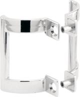 🚿 chrome plated shower door handle set - replacing tub enclosure sliding doors and swinging shower door handles, diecast construction, 2" hole center – prime-line m 6158 logo