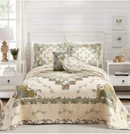 🛏️ timeless elegance: modern heirloom olivia bedspread - king logo