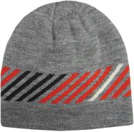 igloos fleece diagonal beanie anthracite boys' accessories logo