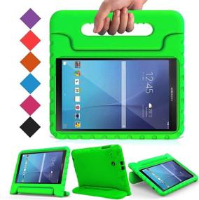img 4 attached to BMOUO Kids Case for Samsung Galaxy Tab E 9.6 - Shockproof Lightweight Protective Handle Stand Case for Samsung Galaxy Tab E/Tab E Nook 9.6 Inch SM-T560, Green