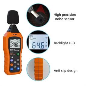 img 2 attached to 🔊 VLIKE Noise Sound Level Meter - Digital Decibel Meter with LCD for Accurate Audio Measurement from 30 dB to 130 dB - DB Meter with A and C Frequency Weighting Ideal for Sound Level Testing