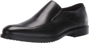 img 4 attached to 👞 Black Leather Slip-Ons for Men - Turner Collection