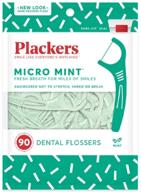🦷 plackers dental flossers, micro mint 90 each - value pack of 180 - by plackers logo