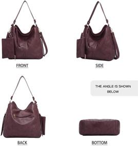 img 2 attached to 👜 Женские кожаные плечевые сумки XS160773 - множество вариантов стилей для хобо-сумок и кошельков