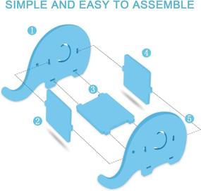 img 1 attached to 🐘 Mokani Cute Elephant Desk Supplies Organiser: Multi-functional Office Accessories with Cell Phone Stand – Stylish Desk Decoration for Organised Workspaces!