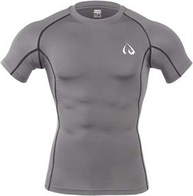 img 1 attached to ARMEDES Compression Baselayer Short Sleeved Crew T-Shirt (1031)