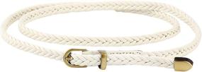 img 2 attached to Ayliss Braided Women Leather Skinny Women's Accessories
