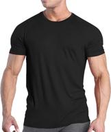 coofandy men's gym training tee - short sleeve workout t-shirt for bodybuilding, muscle building, and fitness logo