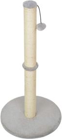 img 2 attached to 🐱 Kazura Tall Cat Scratching Post: Vertical Full Stretch Claw Scratcher with Sisal Rope, Soft Plush Cover, and Modern Stable Design for Cats (34")