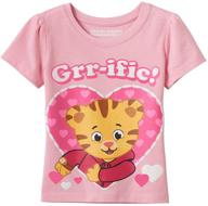 🐯 dazzling daniel tiger: adorable short sleeve tee for toddler girls logo