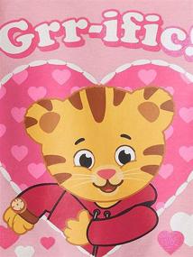 img 1 attached to 🐯 Dazzling Daniel Tiger: Adorable Short Sleeve Tee for Toddler Girls