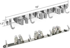 img 1 attached to Adofect Stainless Steel Wall-mounted Bathroom Organizer