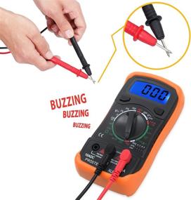 img 1 attached to 🔧 Proster Digital Multimeter: Backlit LCD Display for AC/DC Voltage, DC Current, Resistance, HFE Transistor, Diode, NPN Transistor, Continuity Test