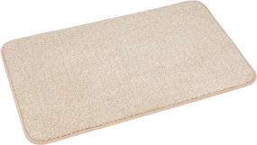 img 4 attached to 🚪 ITSOFT Non-Slip Polyester Dirt Trapper Door Mat: Super Absorbent & Machine Washable, 30 x 18 Inches Beige - Perfect Indoor/Outdoor Entrance Rug for Your Front Door