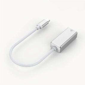 img 3 attached to Переносной адаптер USB-C к Ethernet: Thunderbolt 3/Type-C к RJ45 Гигабитный Ethernet сетевой хаб для MacBook Pro, iPad Pro, MacBook Air, Surface Book 2 и других устройств - адаптер LAN сети 10/100/1000 Мбит/с.