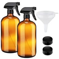 amber glass 🧴 bottles with wide opening funnel logo