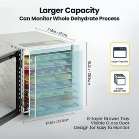 img 1 attached to 👨 Colzer 8-Tray Food Dehydrator Machine (with 67 Free Recipes) - Stainless Steel, Adjustable Thermostat, Digital Control - Ideal for Beef, Jerky, Fruit, Dog Treats, Herbs