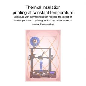 img 1 attached to 🏭 Creality Enclosure: Temperature-Controlled, Soundproof, and Dustproof Solution