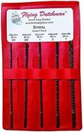 flying dutchman assorted scroll saw blades - spiral, 5 dozen, variety pack logo