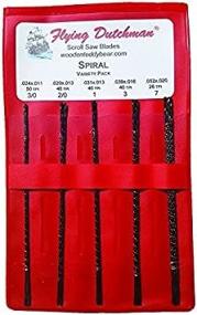 img 2 attached to Flying Dutchman Assorted Scroll Saw Blades - Spiral, 5 Dozen, Variety Pack