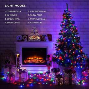 img 3 attached to 🎄 Christmas Fairy Lights 66FT 200 LED - USB Fairy Lights with Remote Control, Bendable Copper, 7 Color Changing, Dimmable 8 Modes - Bedroom Decor Party Indoor Decorations