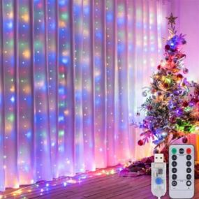 img 2 attached to 🎄 Christmas Fairy Lights 66FT 200 LED - USB Fairy Lights with Remote Control, Bendable Copper, 7 Color Changing, Dimmable 8 Modes - Bedroom Decor Party Indoor Decorations