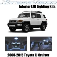 🔦 enhanced xtremevision interior led kit + installation tool for toyota fj cruiser 2008-2015 (4 pieces) – cool white illumination logo