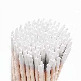 img 3 attached to ⚡ Precision Microblading Cotton Swabs - 500 Count, 4 Inch Pointed Applicators - Tattoo Permanent Supplies (Pack of 5)