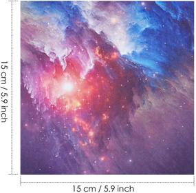 img 1 attached to Vibrant Galaxy Origami Paper: Premium 6x6 Inch Double Sided Sheets - Perfect for Kids, Grown-ups, Scrapbooking, and Crafts