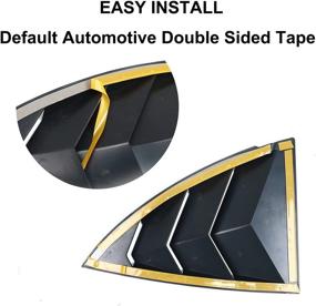 img 1 attached to AOSK Tesla Model Y Window Scoop Louvers 2020-2021: 🚗 Matt Black Side Window Visor Cover for Enhanced Style and Protection