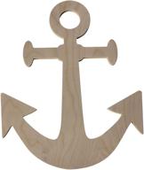 unfinished wooden boat anchor - handcrafted custom woodworks, 17 inches logo