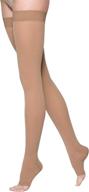 sigvaris comfort open toe thigh high 20 30mmhg logo