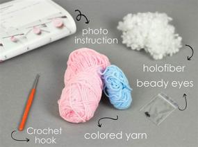 img 3 attached to 🐰 Crochet Craft Kit Bunny: Fun and Easy Arts and Crafts for Teens and Adults - All-Inclusive with 41 Step-by-Step Illustrated Instructions and Hypoallergenic Yarn