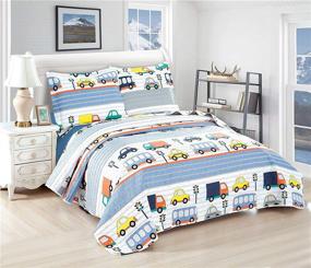 img 4 attached to Reversible Lightweight Children Coverlet Bedspread