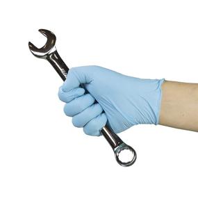 img 1 attached to 🧤 High-Quality GLOVEWORKS Industrial Blue Nitrile Gloves - 5 mil, Latex-Free, Powder-Free, Disposable - Medium Size (Box of 100)