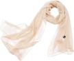 jamilah 100 womens shawl white women's accessories logo